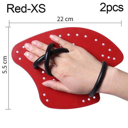 Titan PowerGlide Ergonomic Hand Paddles - Titanred-XS