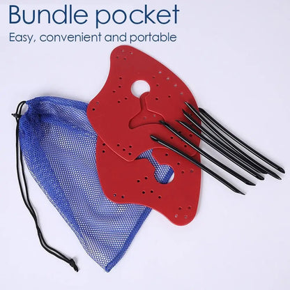 Titan PowerGlide Ergonomic Hand Paddles - Titanred-XS