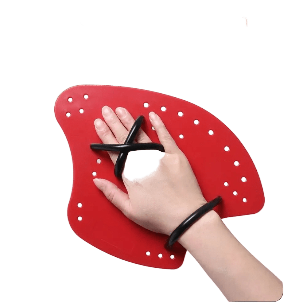 Titan PowerGlide Ergonomic Swimming Hand Paddles - Titanred-XS