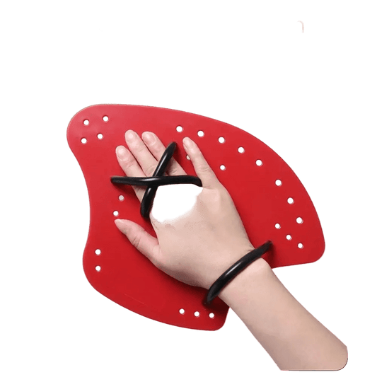 Titan PowerGlide Ergonomic Swimming Hand Paddles - Titanred-XS