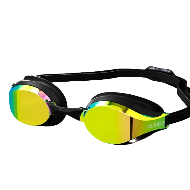 Titan Pro Racing Swim Goggles — Anti-Fog HD Wide Angle - TitanBlack / Green