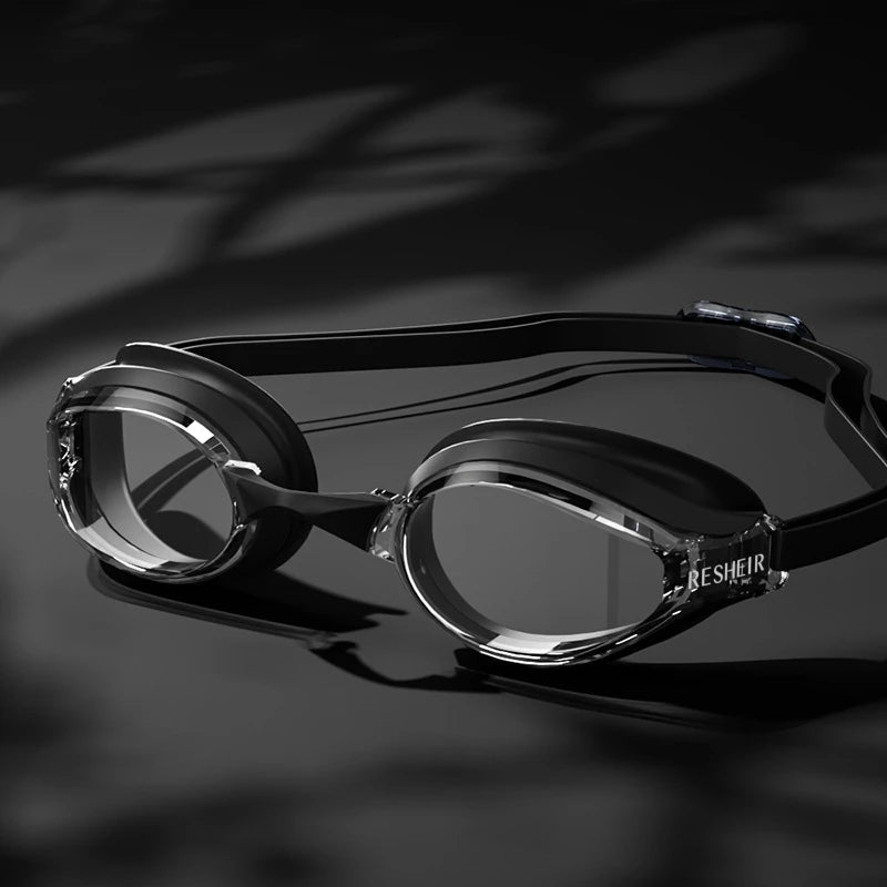 Titan Pro Racing Swim Goggles — Anti-Fog HD Wide Angle - TitanBlack / Transparent