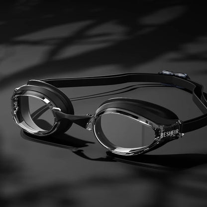 Titan Pro Racing Swim Goggles — Anti-Fog HD Wide Angle - TitanBlack / Transparent