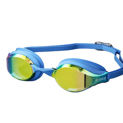 Titan Pro Racing Swim Goggles — Anti-Fog HD Wide Angle - TitanBlue / Green