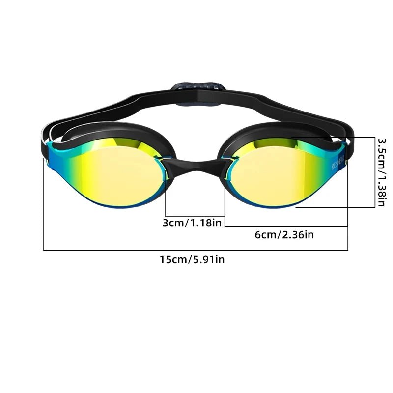 Titan Pro Racing Swim Goggles — Anti-Fog HD Wide Angle - TitanWhite / Transparent