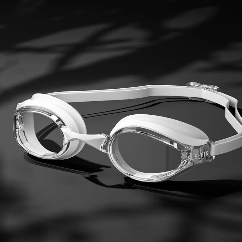Titan Pro Racing Swim Goggles — Anti-Fog HD Wide Angle - TitanWhite / Transparent