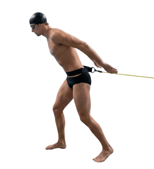 Titan Swim Tether Elastic Pool Resistance Belt - TitanRed 3m