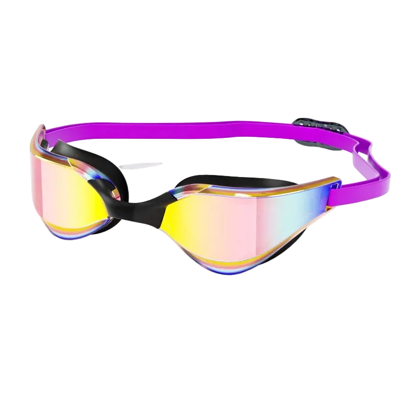 Titan Viper Pro HD Racing Goggles — Anti-Fog Waterproof Professional Swim Goggles - TitanColorful / purple