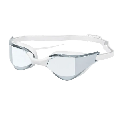 Titan Viper Pro HD Racing Goggles — Anti-Fog Waterproof Professional Swim Goggles - TitanSilver / White