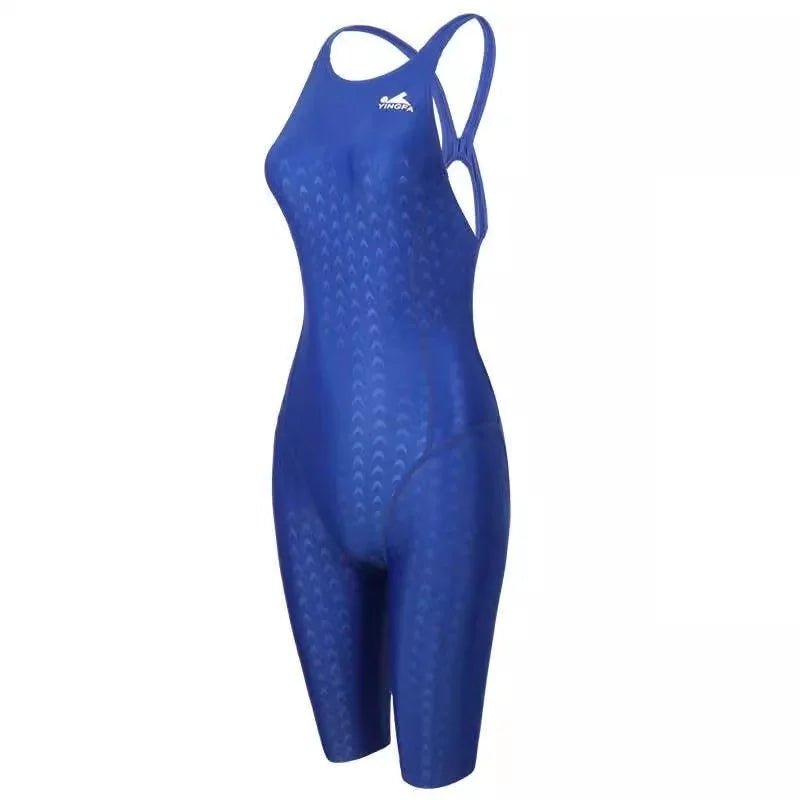 Yingfa 925 FINA Sharkskin Kneeskin — High-Compression Technical Competitive Race Suit - TitanFULL BLUEXS