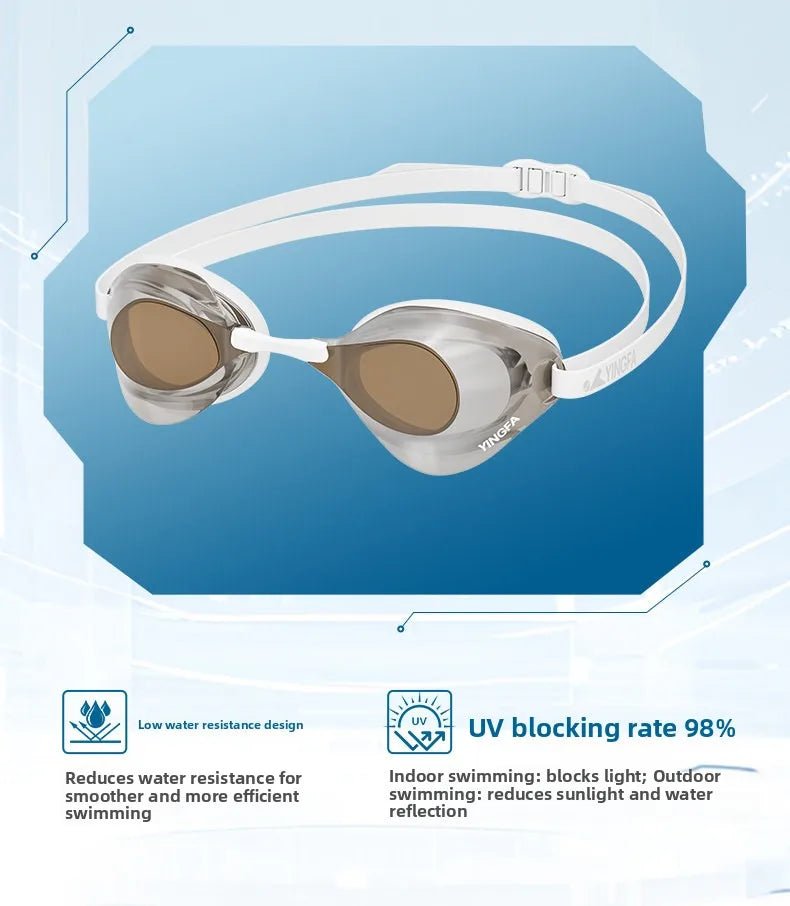 Yingfa Elite Racing Mirrored Swim Goggles