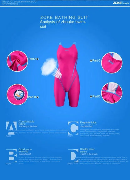 Zoke Fastskin Pro Kneeskin — High-Compression Technical Competitive Race Suit - TitanBlackM
